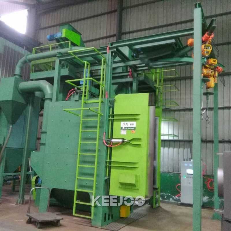 900X1100 Hanger Type Abrasive Blasting Machine Rust Descaling