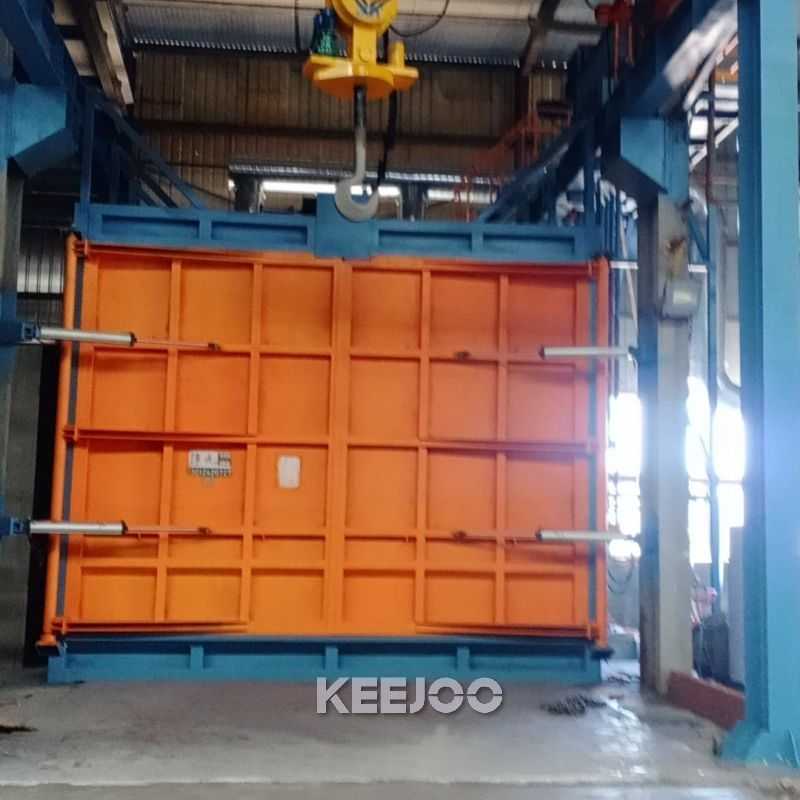Rotary Hook Type Shot Blasting Machine 15min/Hook Rust Descaling