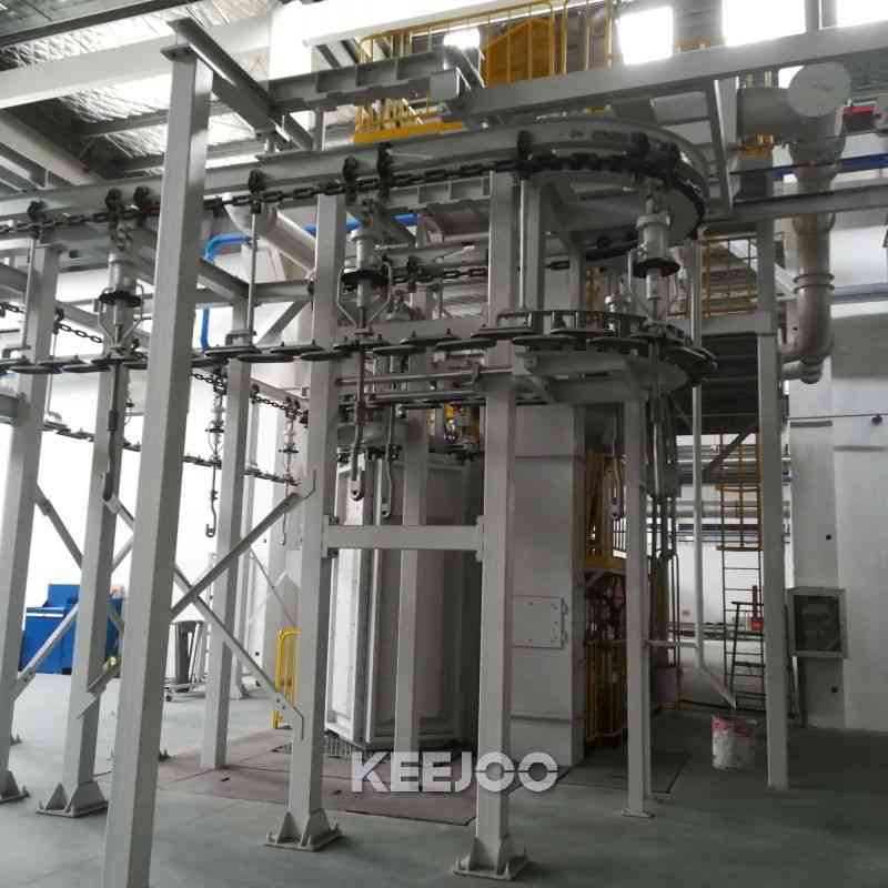 Sa2.5 Spinner Hanger Shot Blasting Machine For Casting Parts Surface Cleaning