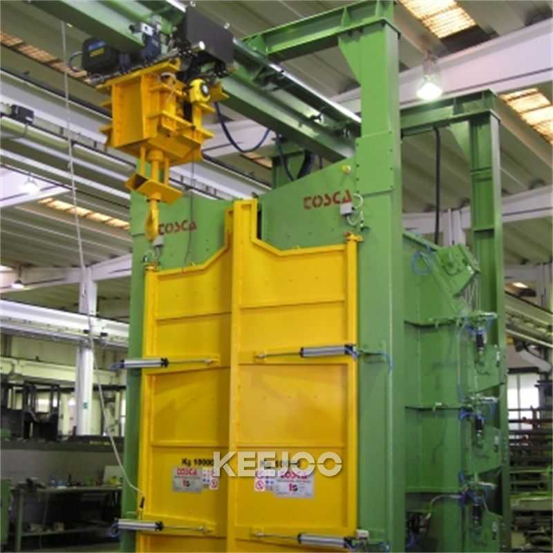 Automatic Dual Track Hook Type Shot Blasting Machine With Siemens PLC Control