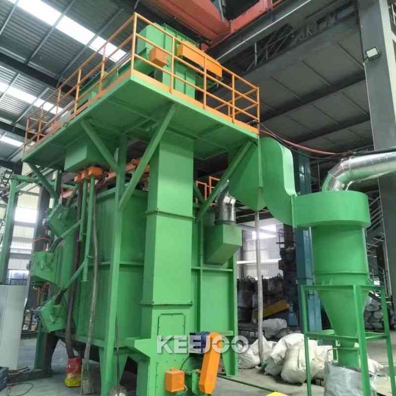 900X1100mm Single Hanger Type Shot Blasting Machine PLC Control
