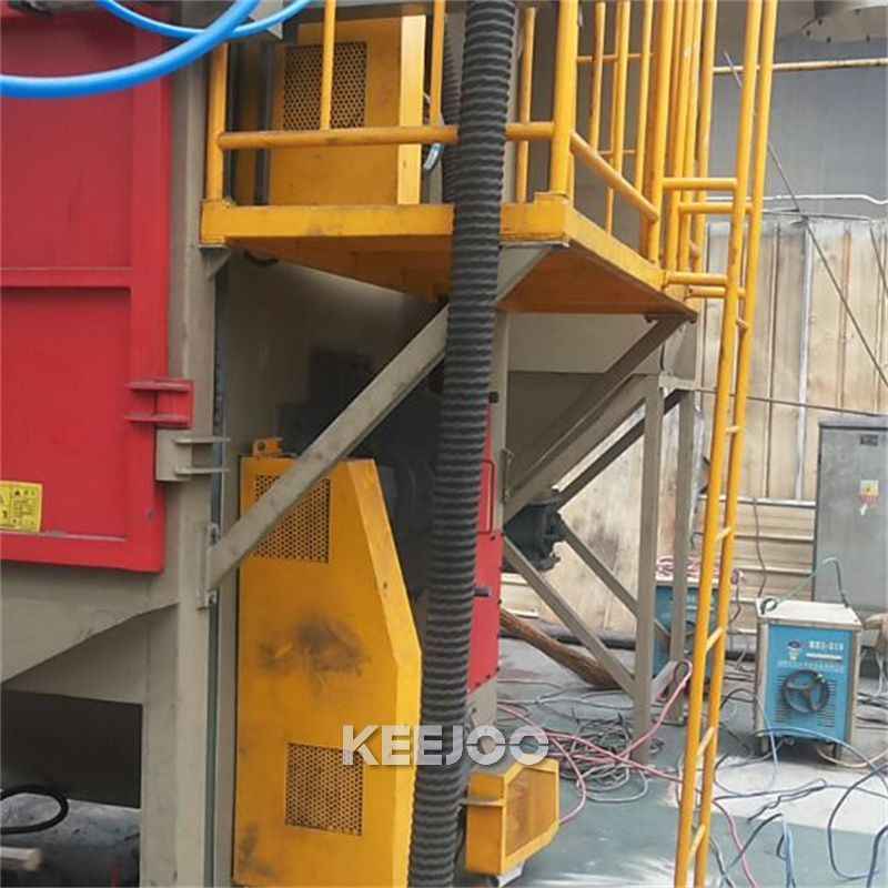 800×1200mm Hanger Type Shot Blasting Machine For Rust Removal