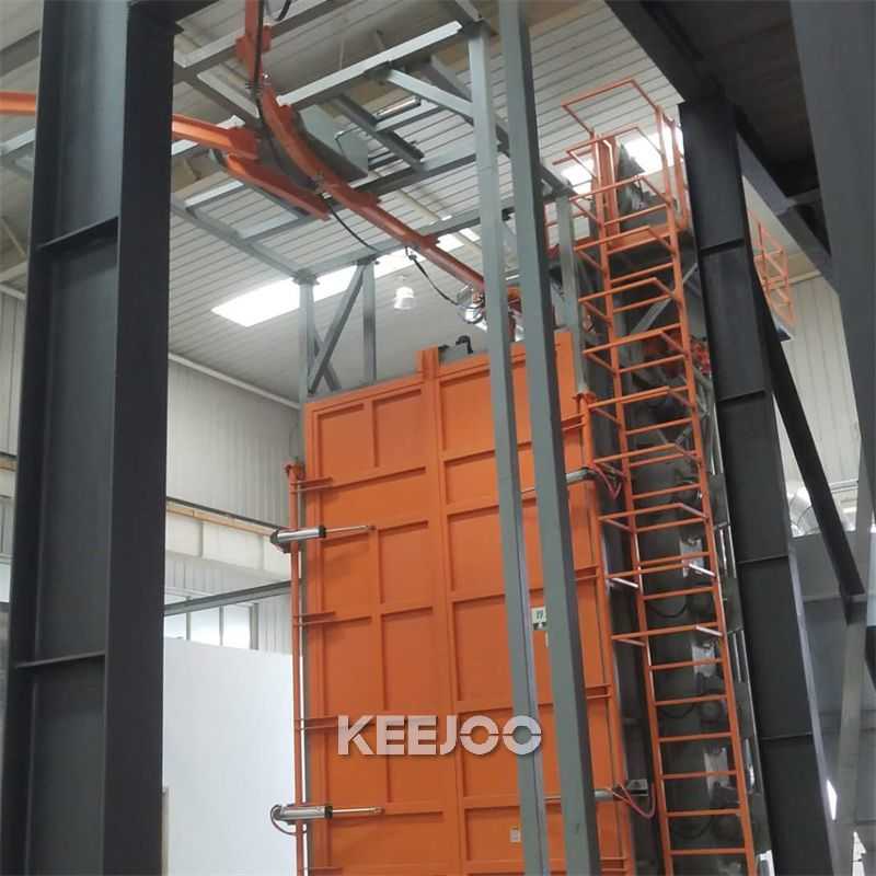 380V Electric Hanger Type Shot Blasting Machine With High Dust Collection Efficiency