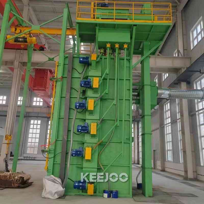 Airless Hanger Shot Blasting Cleaning Machine Abrator With Q376 Hook