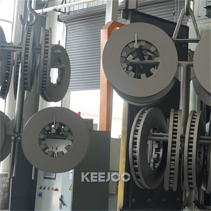 Double Hook 600mm Hanger Type Shot Blasting Machine For Forging Parts Cleaning