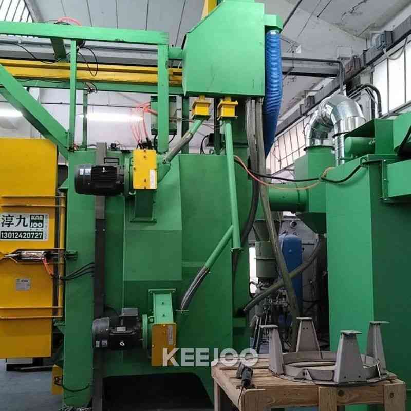 Large Spinner 1500*1900mm Shot Blasting Equipment Surface Cleaning