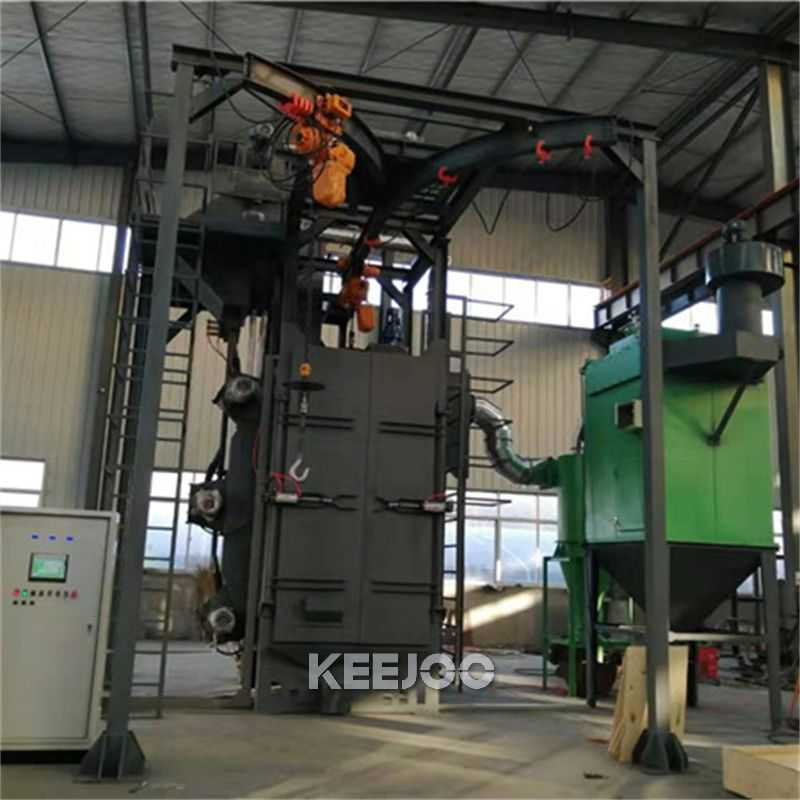 Universal Hook Type Shot Blasting Machine For Casting Parts