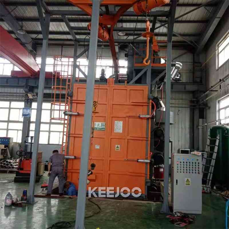 Sa 2.5 Surface Roughness Hanger Type Shot Blasting Machine with Large Volume