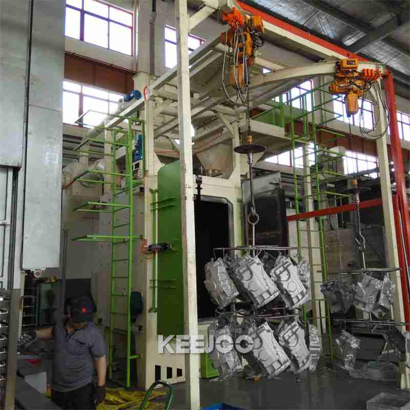 Shot Blasting Hook Type Blast Machine With Low Noise Level Cleaning Method