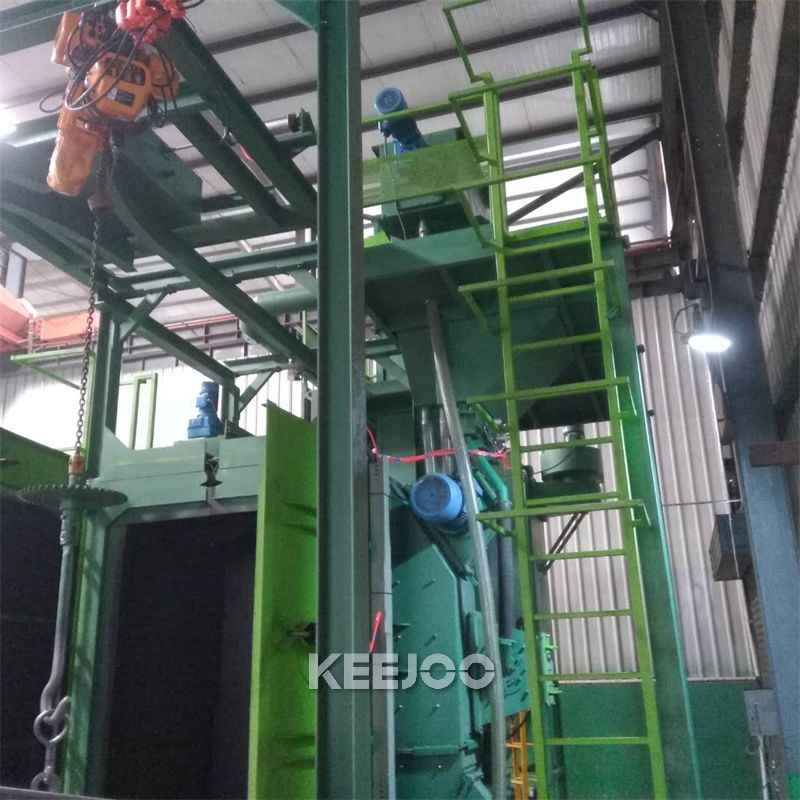 Flexible Steel Hook Type Shot Blasting Machine For Various Shapes