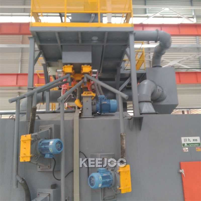 4x125kg/S Steel Shot Blaster Cleaning Painting Machine
