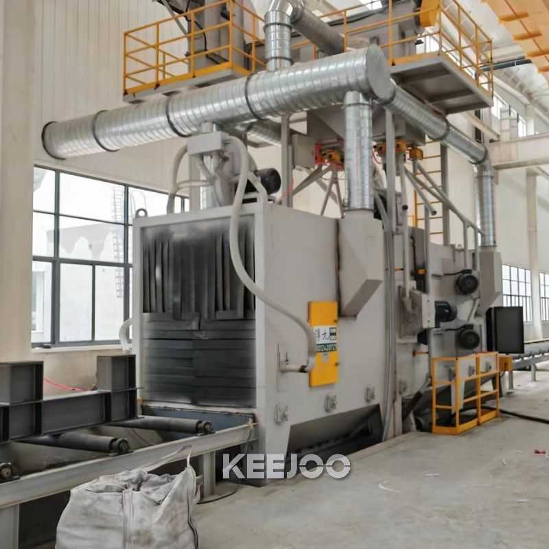 Q69 Pass Through Steel Shot Blasting Equipment With Painting