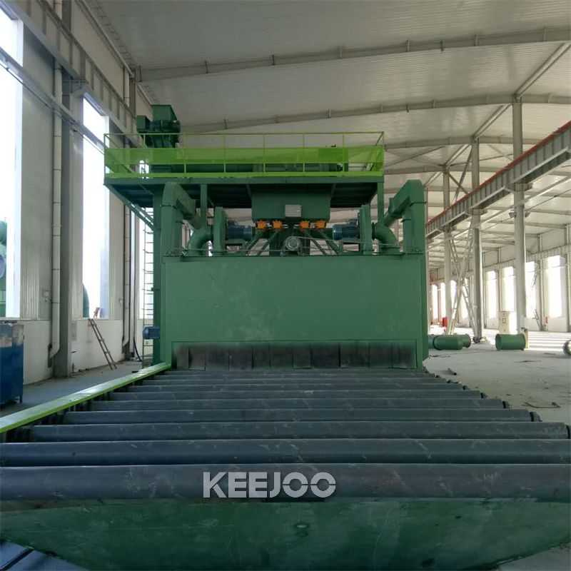Sa2.5 Steel Plate Shot Blasting Machine With Painting And Drying System