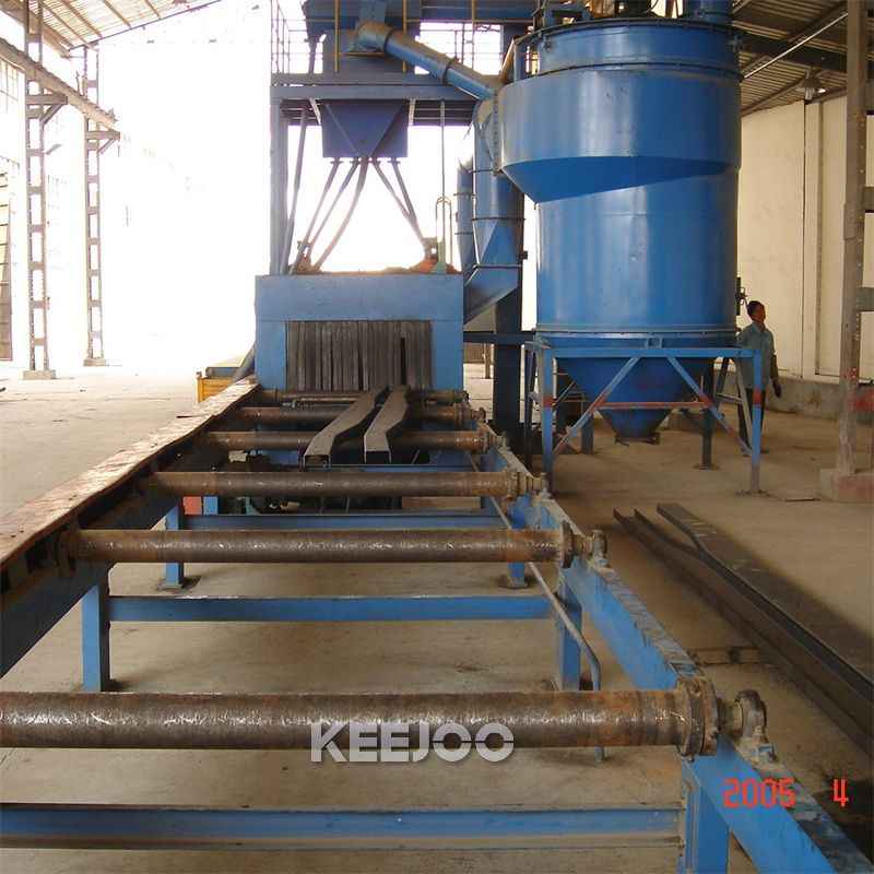 Pretreatment Roller Conveyor Shot Blasting Machine Workpieces Cleaning