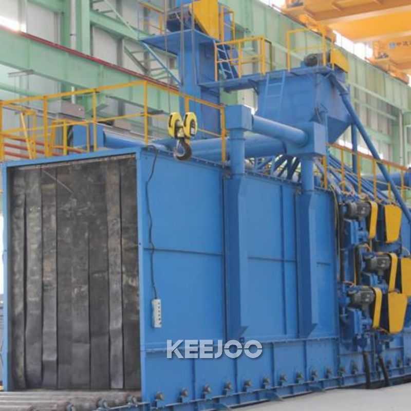 Cleaning Width 1500mm Steel Shot Blasting Machine Deflashing Peening Burnishing