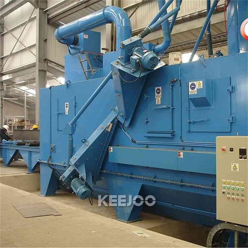Inlet Width 1600mm H Beam Shot Blasting Machine Cleaning Steel Plate