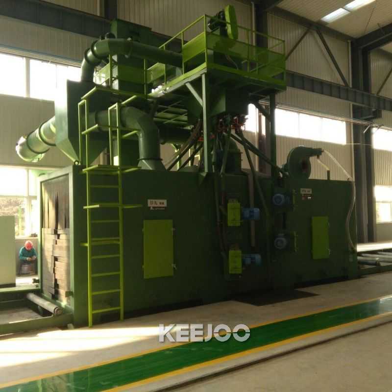 Cleaning Width 1500mm Roller Conveyor Shot Blasting Machine