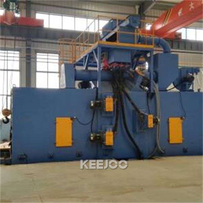 Steel Profile Surface Rust Removing Roller Conveyor Shot Blasting Machine
