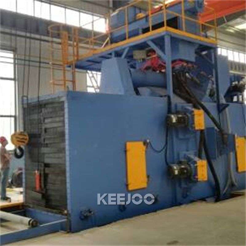 Steel Profile Surface Rust Removing Roller Conveyor Shot Blasting Machine