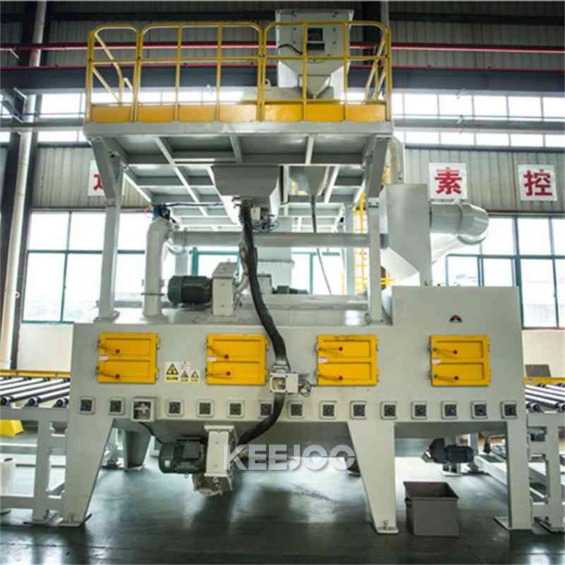 Auto Feeding System 0.5m/Min Shot Blasting Machine I Beam Surface Cleaning