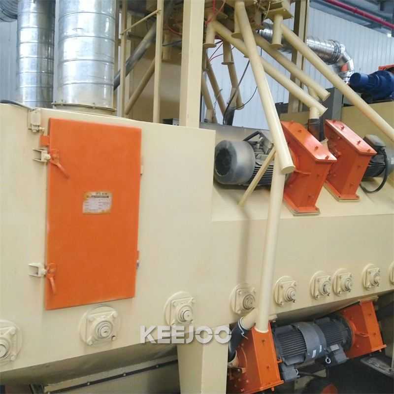 Castings Parts Steel Plate Shot Blasting Machine Continuous Way TUV Certificate