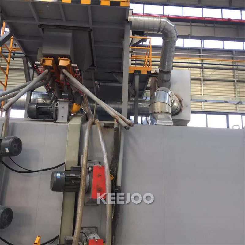 Q69 Series Continuous 3500mm Steel Plate Shot Blasting Machine