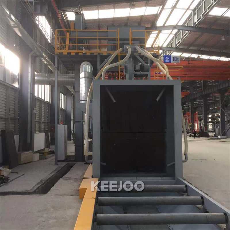 Q69 Series Continuous 3500mm Steel Plate Shot Blasting Machine