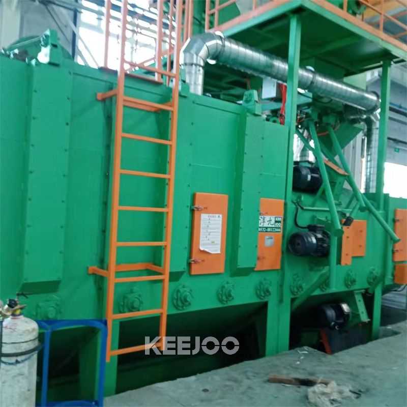 Castings Parts Steel Plate Shot Blasting Machine Continuous Way TUV Certificate