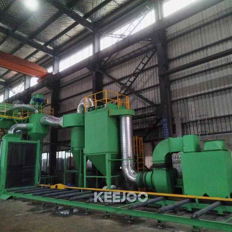 PLC Automatic Shot Blasting Machine Castings Parts Steel Structure Cleaning