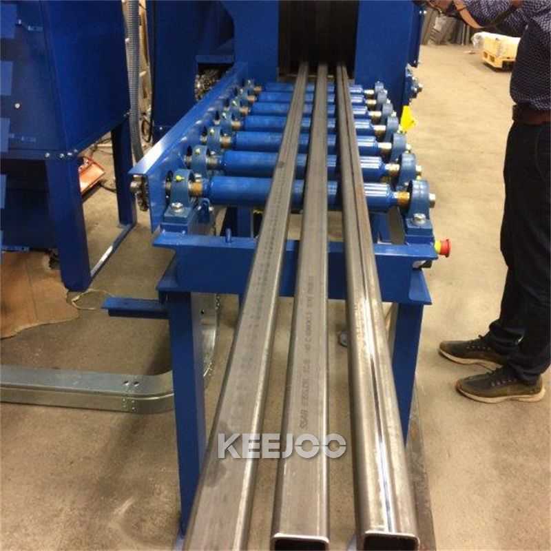 SA3.0 Through Type Hanger Shot Blasting Machine Steel Plate Cleaning