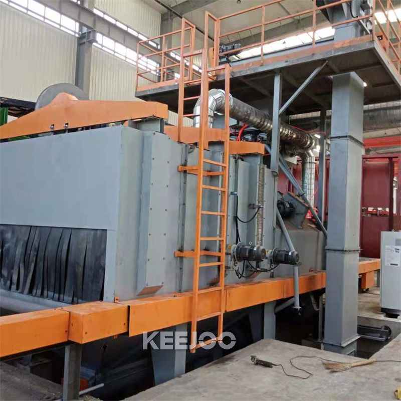 Roller Conveyor Blast Machine For Metal Sheet Cleaning