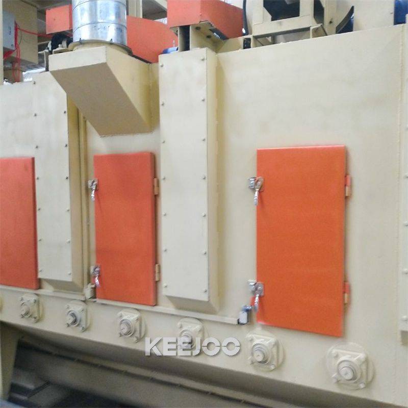 Steel Plate Cleaning 400V Roller Conveyor Shot Blasting Machine