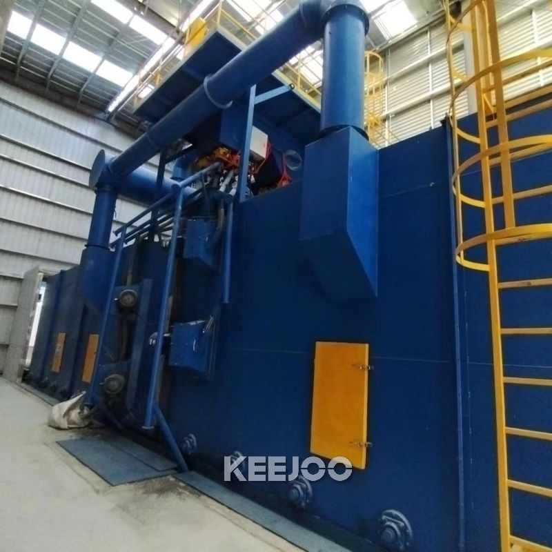 15KW Steel Structure Shot Blasting Machine With 2-6kg/Min Abrasive Flow Rate