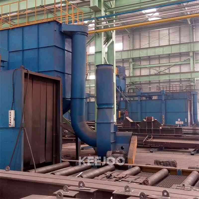 Customized Steel Structure Shot Blasting Machine 2-6kg/Min Abrasive Flow Rate 440V