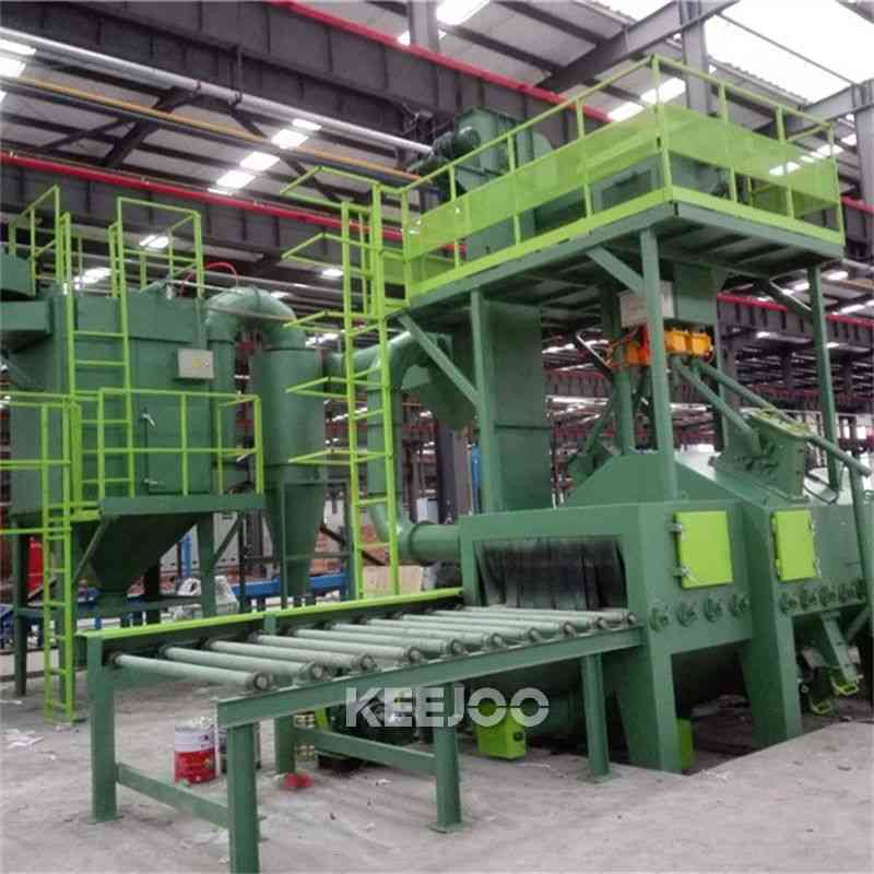 Surface Continuous Treatment Roller Conveyor Shot Blasting Machine 11kw