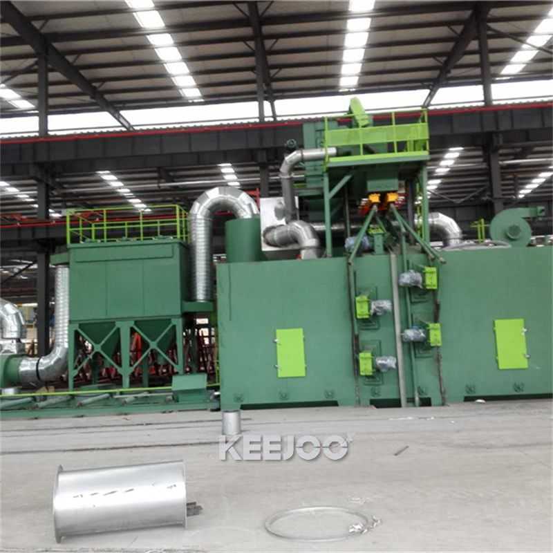Surface Continuous Treatment Roller Conveyor Shot Blasting Machine 11kw