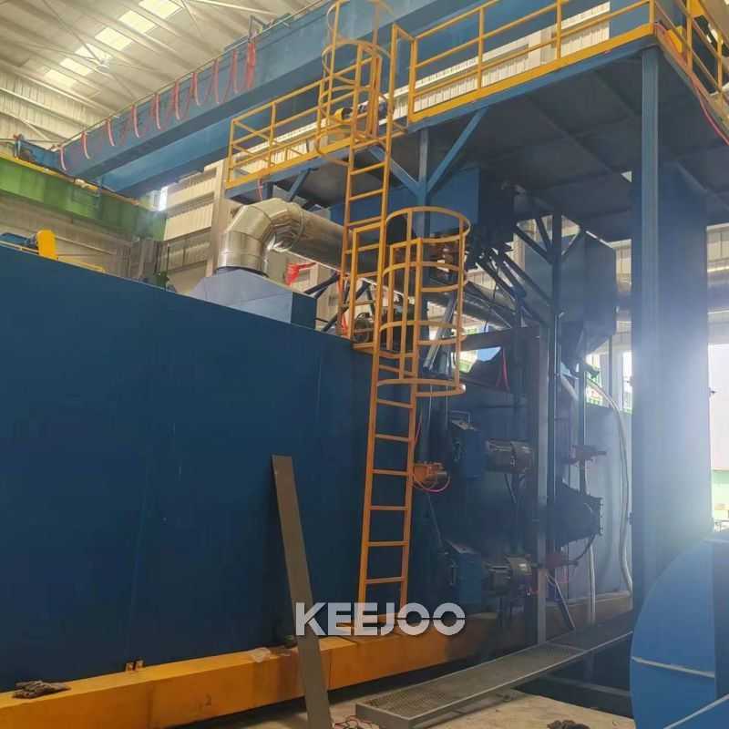Surface Continuous Treatment Roller Conveyor Shot Blasting Machine 11kw