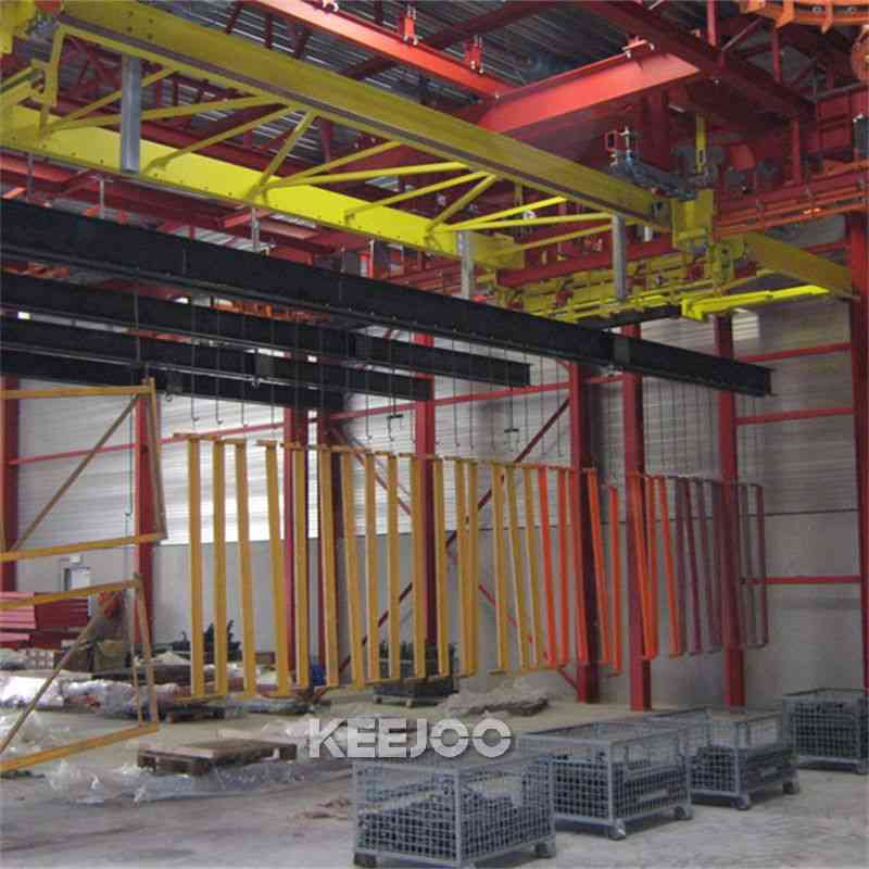 Large Steel Structure Parts Roller Conveyor Steel Shot Blaster Through Type
