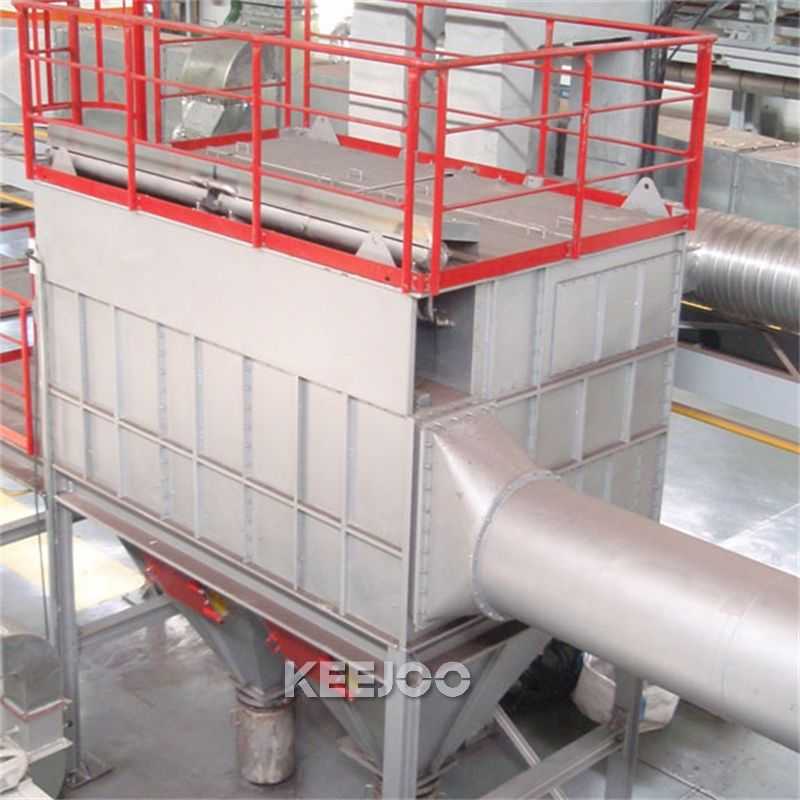 Large Steel Structure Parts Roller Conveyor Steel Shot Blaster Through Type