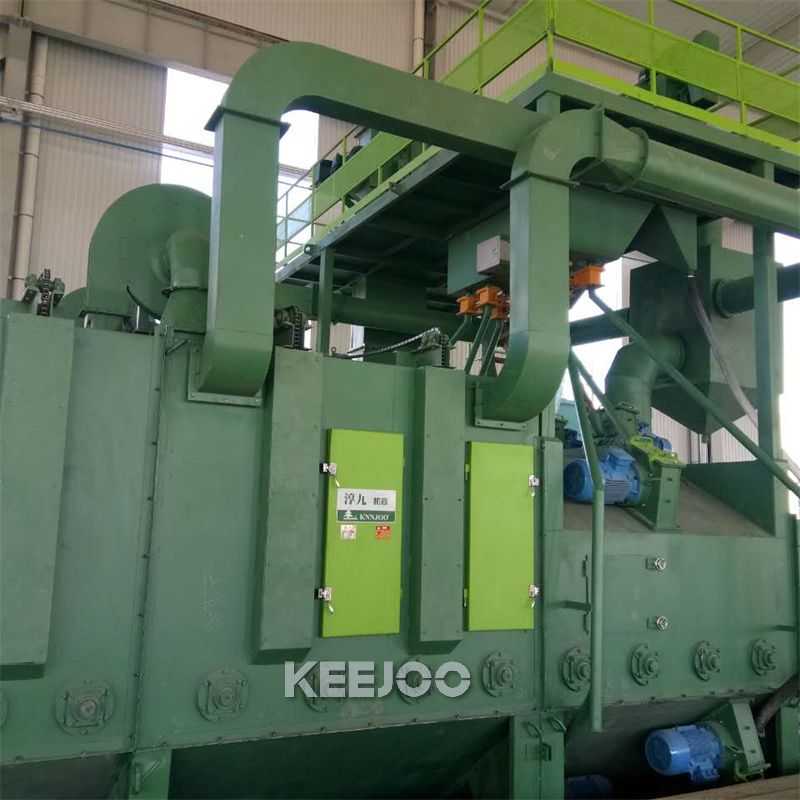 Steel Structure H Beam Shot Blasting Machine Pass Through Type