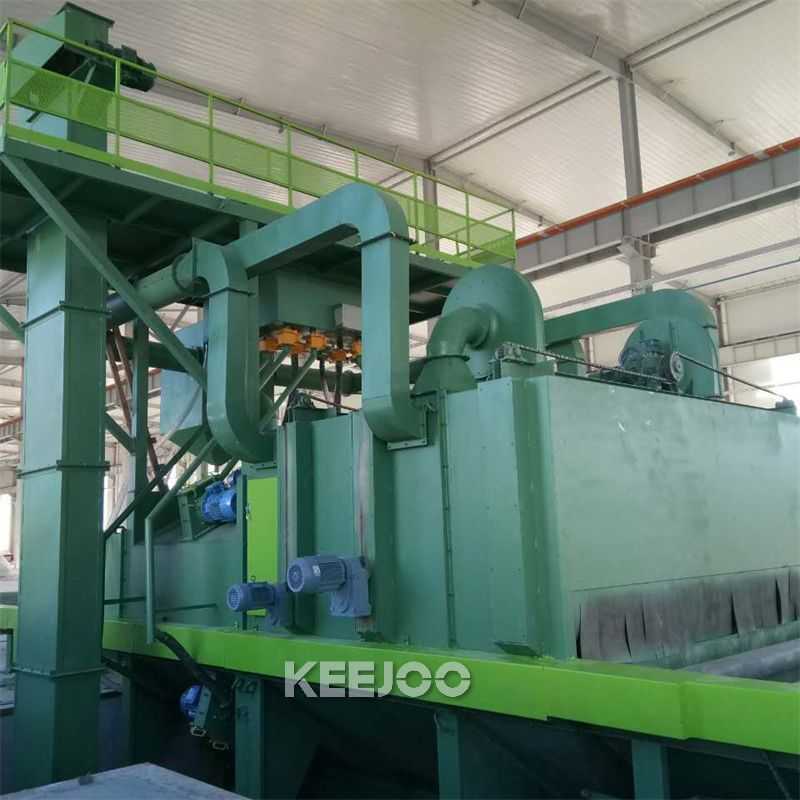 Steel Structure H Beam Shot Blasting Machine Pass Through Type