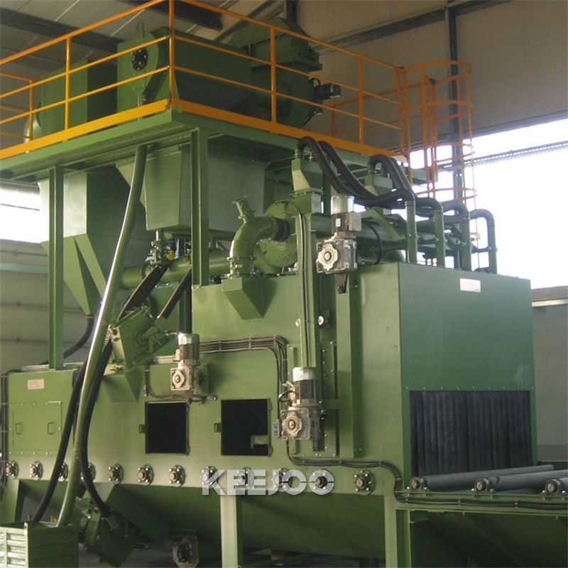 Metal Sheet Cleaning Steel Plate Shot Blasting Machine 15kw*8 Clean-In-Place