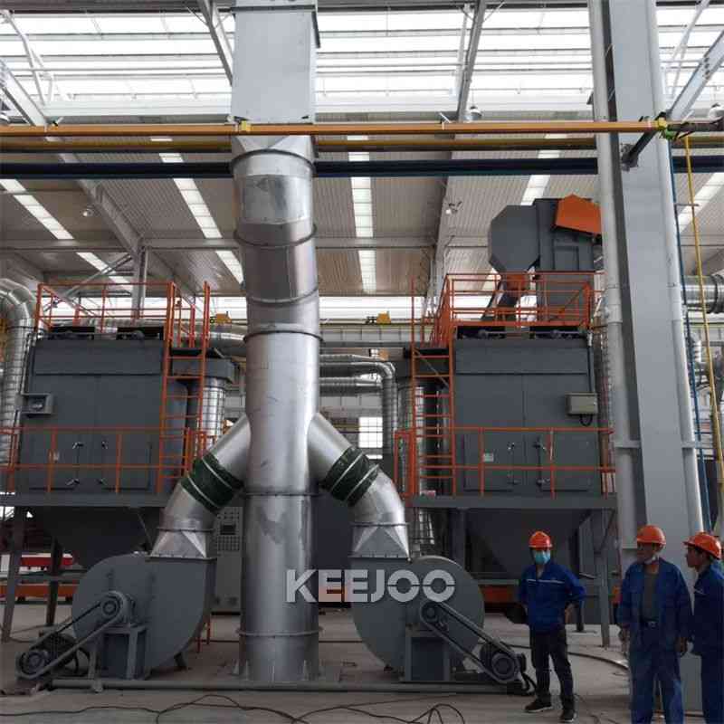 Roller Conveyer Shot Blasting Machine For Clean Sheet Metal And Profile