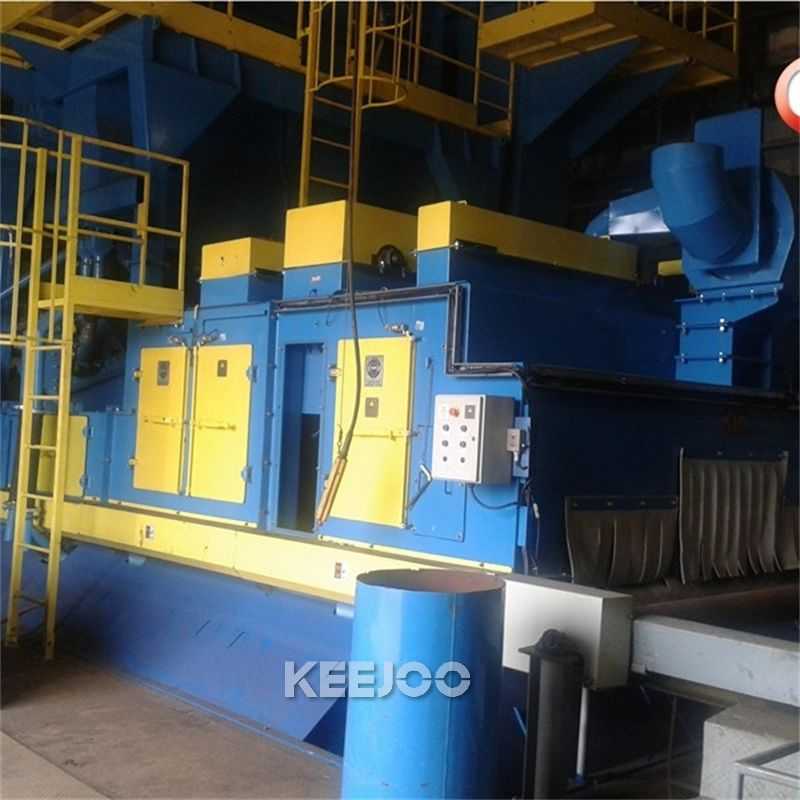 Versatile Sa 2.5 Steel Plate Shot Blasting Machine - Cleaning Intensity 25-45m/Min