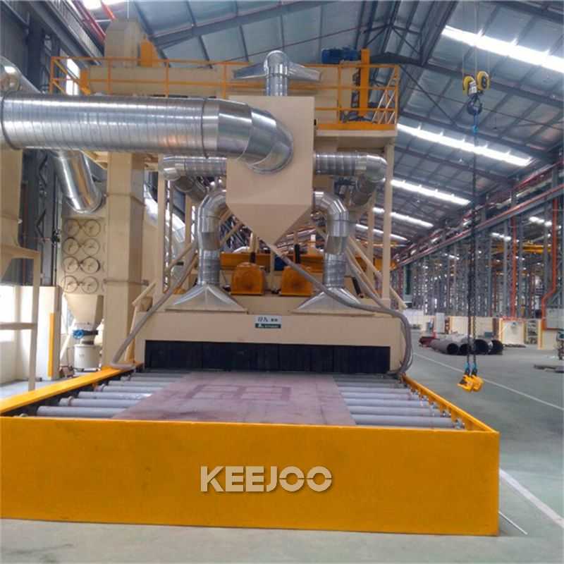 3000KG Steel Plate Shot Blasting Machine with AC380V/50Hz Power Supply
