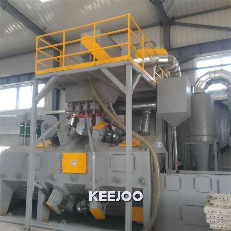 Wire Mesh Belt 800mm Shot Blast Equipment Metal Parts Surface Cleaning