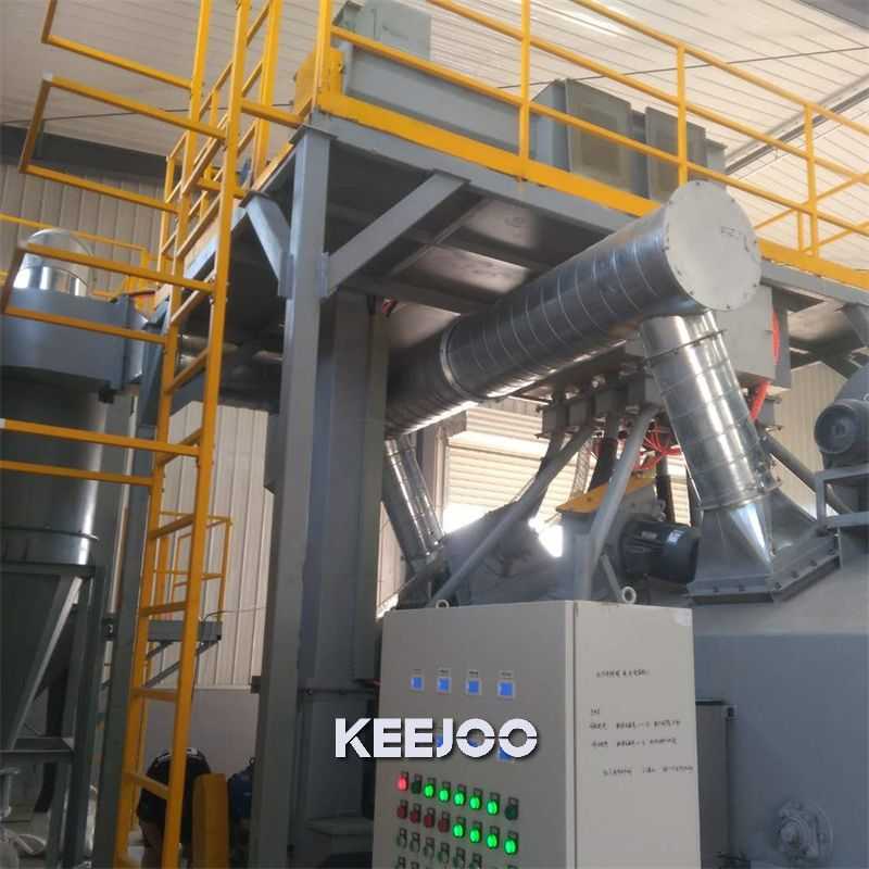 Wire Mesh Belt 800mm Shot Blast Equipment Metal Parts Surface Cleaning
