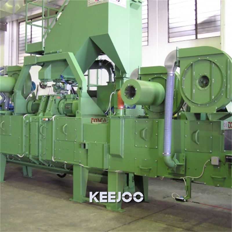 ISO9001 Wire Mesh Shot Blasting Machine Sheets Dishes Cleaning