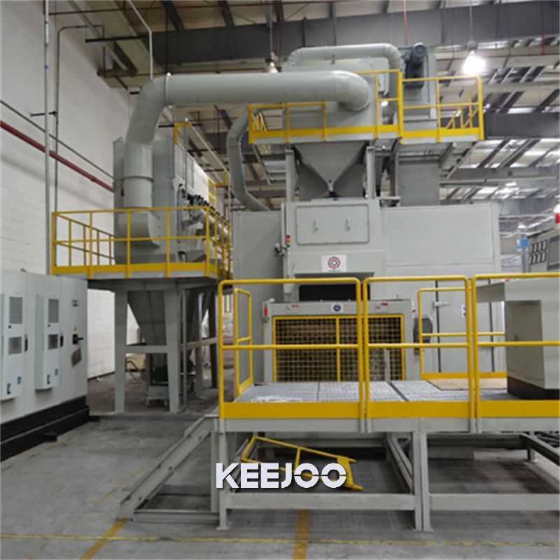Through Type Conveyor Shot Blasting Machine Sheet Metal Parts