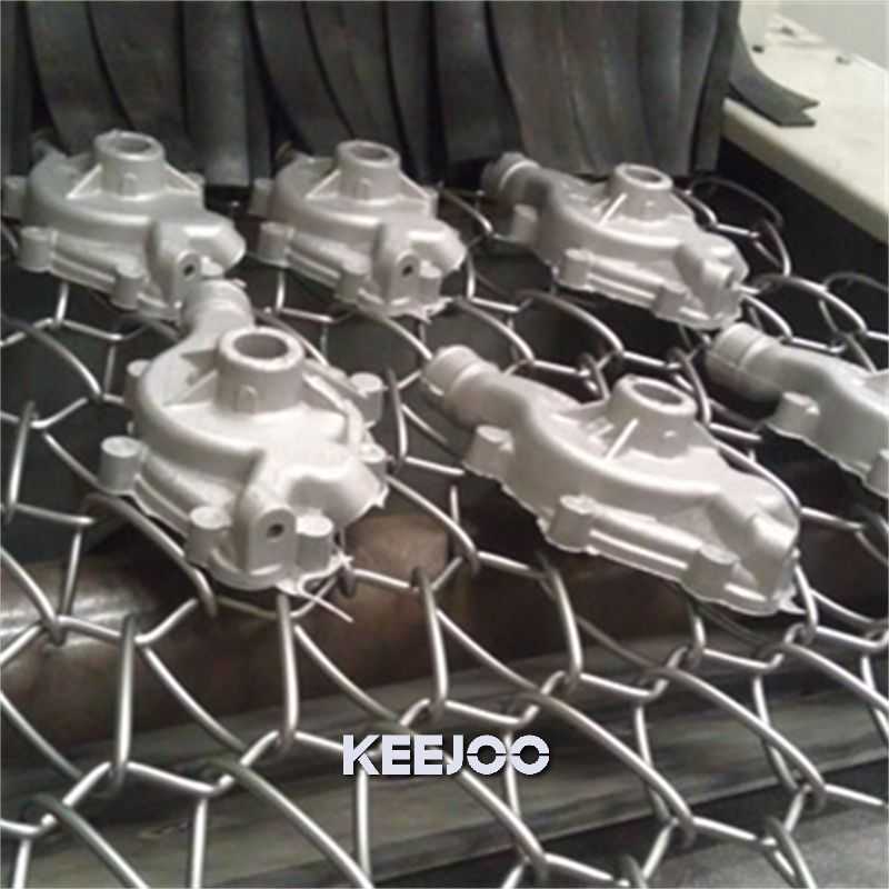 Through Type Conveyor Shot Blasting Machine Sheet Metal Parts